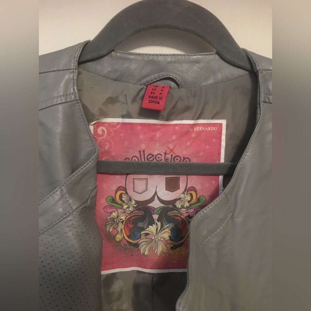 Grey Bomber Style Jacket - Picture 4 of 9